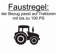 Semi Passform Schonbezug mit Rückenverlängerung FS 1