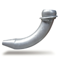 Courbe à cône et sphère Ø 150 mm adaptable