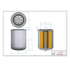 Filtre à huile adaptable HIFI FILTER SO6233
