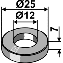 Entretoise 7x12 pour broyeur GREENTEC adaptable - Blacksteel©