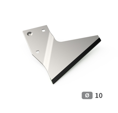 Coutre Droite de contre-sep carbure et rechargement pour charrue LEMKEN 3492891 adaptable