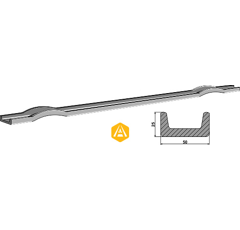 Barre pour épandeur HEYWANG 70MT4098 adaptable