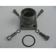 Gerader-Schraubflansch    AG 45x2Lochkreis 55mm, max. Betriebsdruck 100 barO-Ring 32x2.5  GF55CEL35