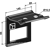 Halter für Zinken 100x14 mit Verstärkungsfeder 100x12 - 70x70