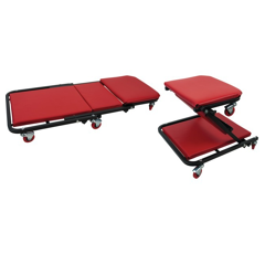 Chariot de visite pliable et convertible en tabouret | KS TOOLS