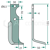 Lame droite pour fraise AGRIA 1250-27130 adaptable