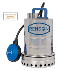 Pompe de relevage pour eaux peu chargées - 150L/min - 230V - RENSON