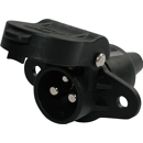 Prise femelle 3 plots rond mâle pour JAEGER ERICH adaptable