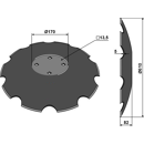 Hohlscheibe, gezahnt R18120080R Maschio Original