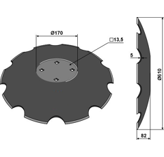 Hohlscheibe, gezahnt R18120080R Maschio Original