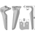 Dent droite pour herse rotative REMAC adaptable 