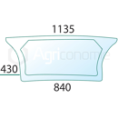 Vitre arrière pour machine agricole DEUTZ 0.010.5210.0/20 adaptable