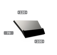 Mise à souder carbure pour rotobêche TOUTES MARQUES 120x100x70 mm adaptable