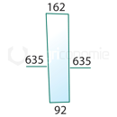 Pare-brise pour machines agricoles HÜRLIMANN 0.9231.211.0 adaptable