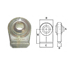 Rotule à souder Ø 28 mm pour tracteur adaptable