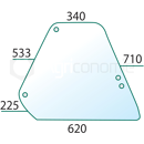 Vitre latérale claire pour tracteur FIAT/SOMECA 5124412 adaptable