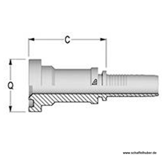 Pressnippel SAE-Flansch Interlock2" DN38IL2SAEFLH Alfagomma