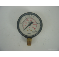 Manometer, 0 - 250 bar, G 1/4" unten,Ø 63 mm 1450084001