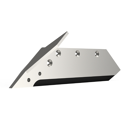 Soc carbure Gauche à pointe boulonnée 16" avec aileron pour charrue KUHN HUARD 582865 adaptable