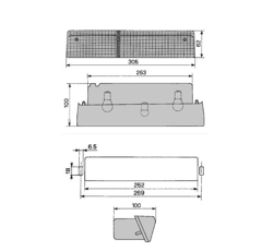 Lichtscheibe Rücklicht links für Landmaschine FIAT 9929834 Nachbau