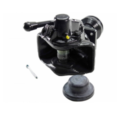 Flanschzugmaul automatisch,Flanschmaß 83x56 mm, Ø 38 mm Schwarz      