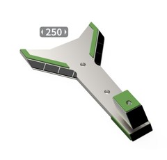 Pointe de décompacteur avec plaquettes carbure et rechargement DURO DENT1035 adaptable