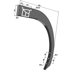 Dent pour déchaumeur GREAT PLAINS P16863 adaptable - Blacksteel©
