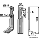 Fräsmesser Rechts 183 x 30 Gutbrod Nachbau