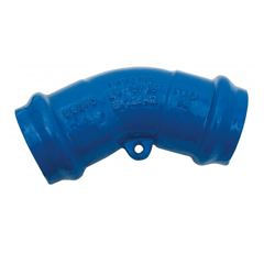 Coude fonte peinte 45° PVC