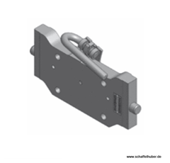 Adapterplatte 330 S30,Lochbild 160 x 100  Schwarz      