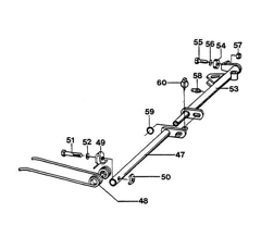 Bras de dents complet pour andaineur JF-STOLL 3510049X origine