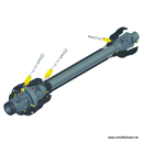 Gelenkwelle BW23101GAC10010- 24,0 x 61,0, 22,0 x 80,0 Benzi