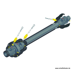 Gelenkwelle BW23101GAC10010- 24,0 x 61,0, 22,0 x 80,0 Benzi