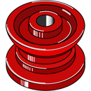 Umlenkrolle 112 x 58 Strautmann Nachbau 696758