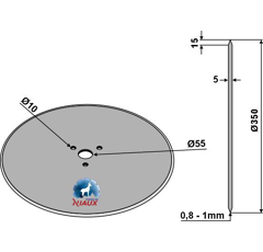 Coutre circulaire Ø 350 x 5 mm adaptable - BlackSteel©