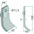 Fléau large 140 mm pour broyeur SPRAGELSE adaptable