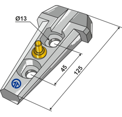 Schnell-Wechsel-Schar - 460 - Bourgault - 4.280 kg - Nachbau