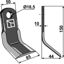 Fléau 150 x 50 x 44 x 10 mm pour broyeur LAGARDE adaptable