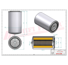 Filtre à gasoil
 adaptable HIFI FILTER SN25039