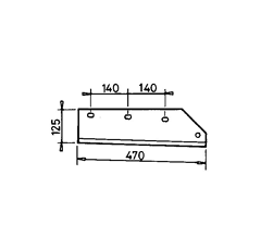 Pflugschar links FENET 14 015523407 - Nachbau