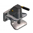 Flanschzugmaul autom, 120x55 mm, Ø 25 mm Schwarz      