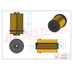 Filtre à gasoil adaptable HIFI FILTER SN30014