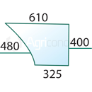 Vitre de porte de machine agricole MASSEY FERGUSON 3476160M1 adaptable