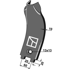 Mittelleitblech - RF15134 | Rau - Nachbau