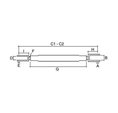 Universal-Hubspindel für Traktor JOHN DEERE DE13285 - DE16163 - Nachbau