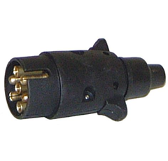 Fiche mâle 7 plots PVC adaptable