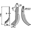 Fräsmesser Links 176 x 40 Bertolini, Ommas Nachbau