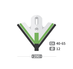 Aileron triangulaire carbure et rechargement HOWARD adaptable