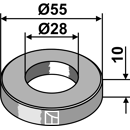 Scheibe 55x10x28 für Häcksler BERTI – Nachbau  