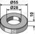 Scheibe 55x10x28 für Häcksler BERTI – Nachbau  